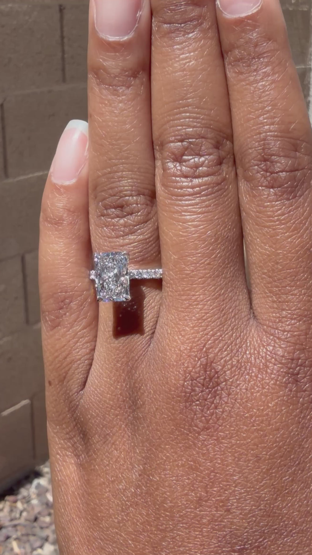 3.55 ct Rectangular Brilliant Lab-Grown Diamond