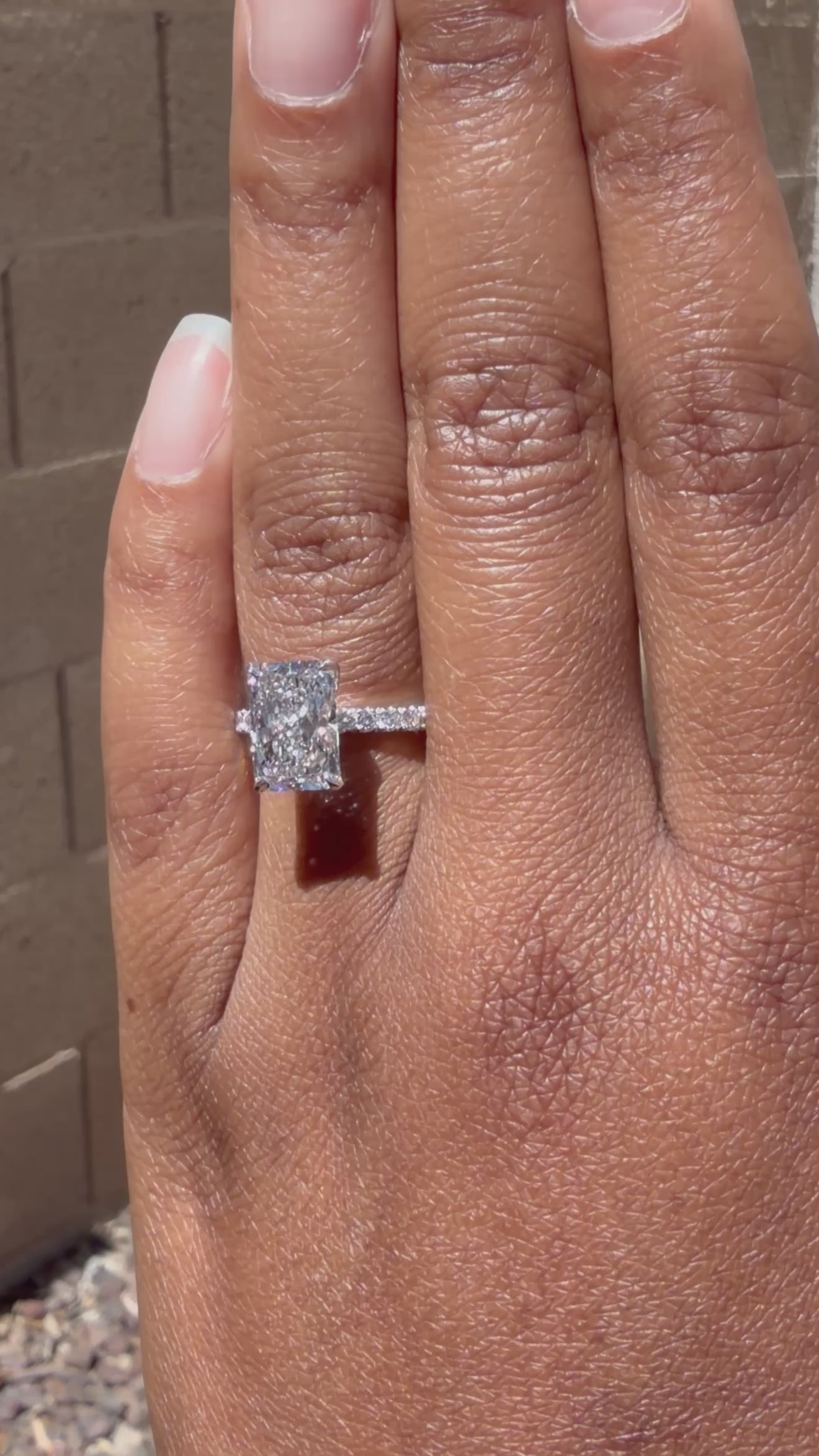 3.55 ct Rectangular Brilliant Lab-Grown Diamond